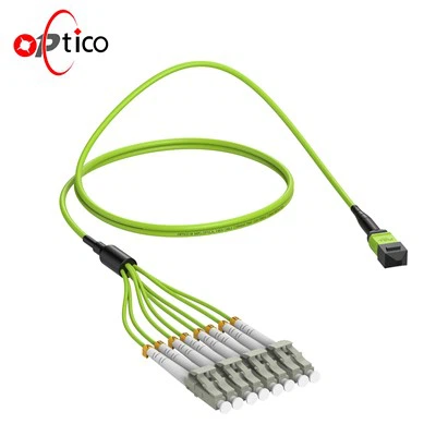 8F اندلاع MPO إلى كابل التصحيح LC